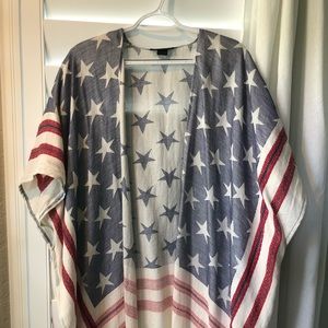 Steve Madden patriotic kimono